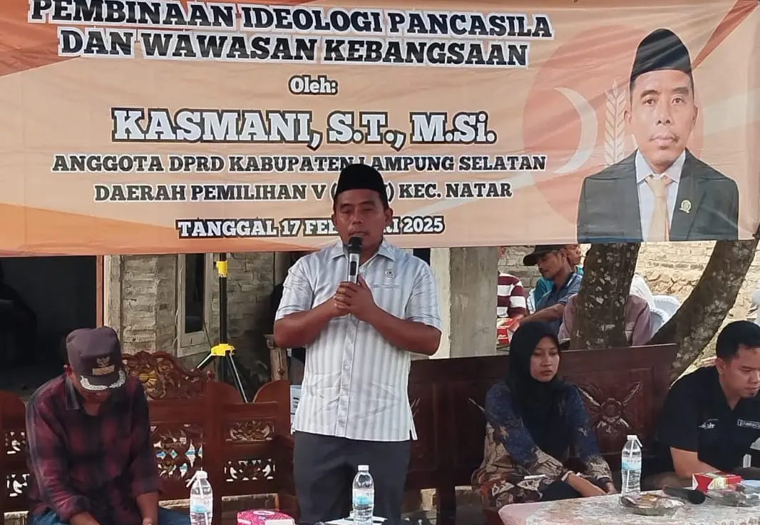 Anggota DPRD Lampung Selatan Kasmani S.T., M.Si, Sosialisasi IPWK di Desa Kali Sari Kecamatan Natar