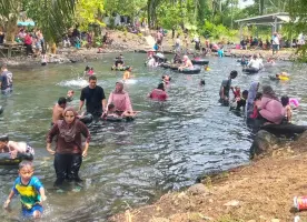 WISATAWAN MELONJAK, PEDAGANG DI DANAU WAY BAGUL TERSENYUM MERIAH PUNDI CUAN TERUS MENGALIR   LAMPUNG TIMUR